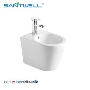 Quality SWJ0131 Bathroom WC pan White Wall Hung Bidet 480*370*325 mm size , Floor mounted bidet wholesale