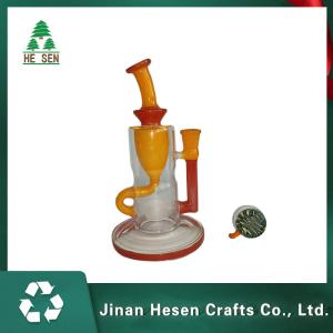 Quality Irregular Tobacco 8 Inch SGS Water Pipes Glass Bongs wholesale