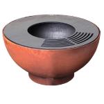 Custom Hemisphere Barbecue Plancha Corten Steel Camping Fire Pit Grill