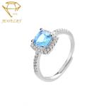 AAA CZs Sterling Silver Diamond Engagement Rings For Women