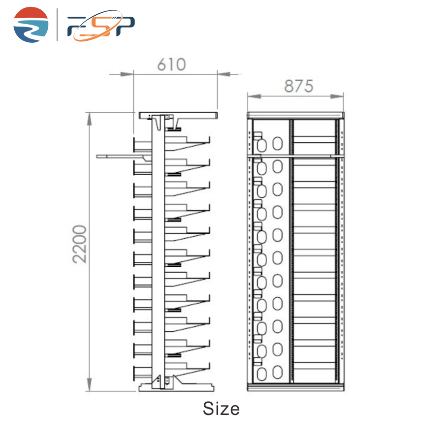 Durable Silver Finish 47U ODF Rack Cabinet for Indoor Network FTTH FTTX Tray Loaded