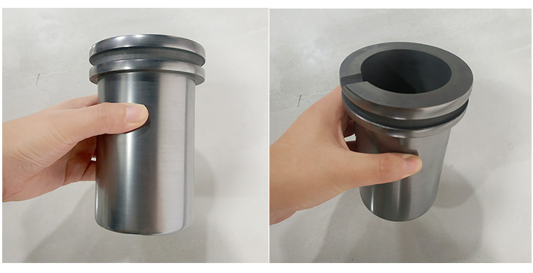 90MM 8KG Silicon Carbide Graphite Crucible For Melting Copper Aluminum