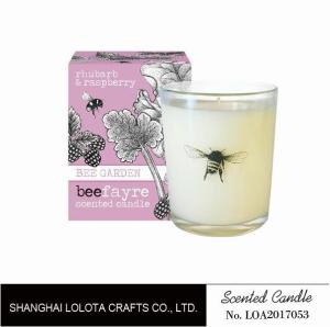 Quality Luxury Scented Candles In Glass Jars , Handmade Soy Candles Animal Printed wholesale
