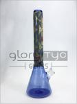 18.8mm Tribal Head Etched Water Pipe Female glass beaker bongs