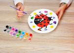 Children's Arts And Crafts Toys DIY Assemble Plaster Clock Lovely Ladybug Design