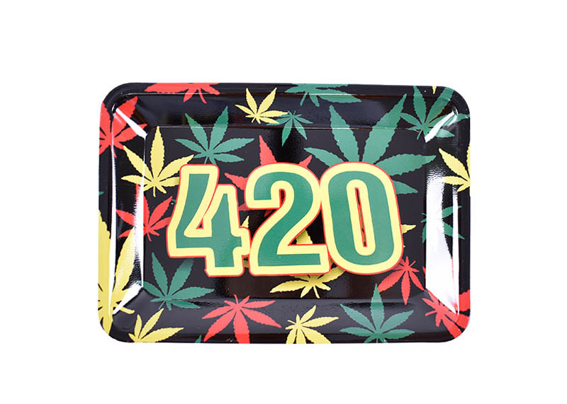 180 * 125mm Portable Cigarette Tray Weed Cannabis Roller Operation Tray
