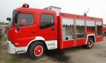 Red Special Purpose Trucks Fire Fighting Vehicle 500L - 7000L With Excellent
