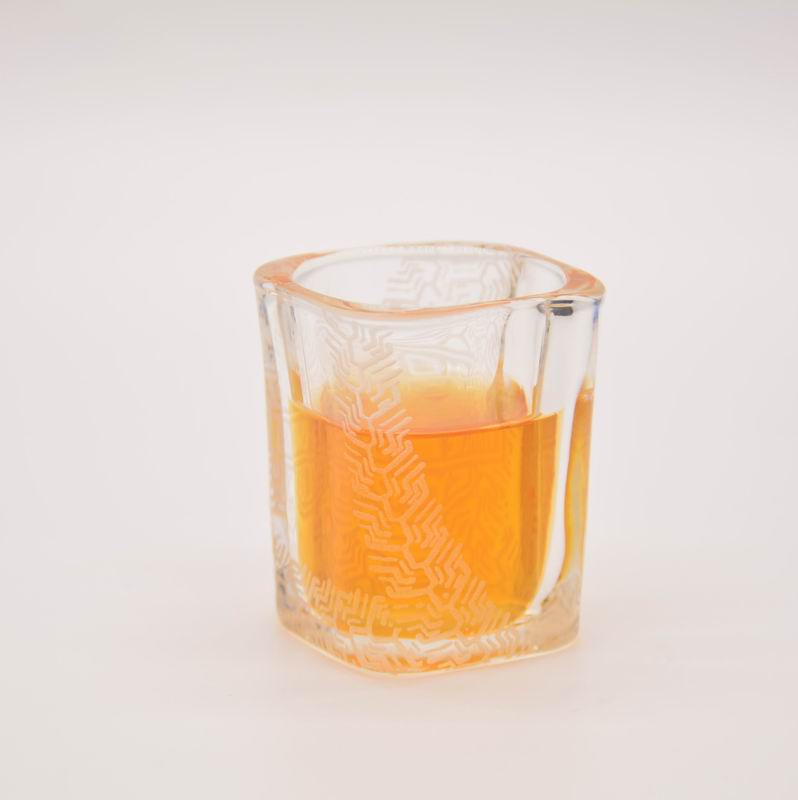 Brands Logo Square Shot Glasses , Wedding Shot Glasses For Sprit Drinking