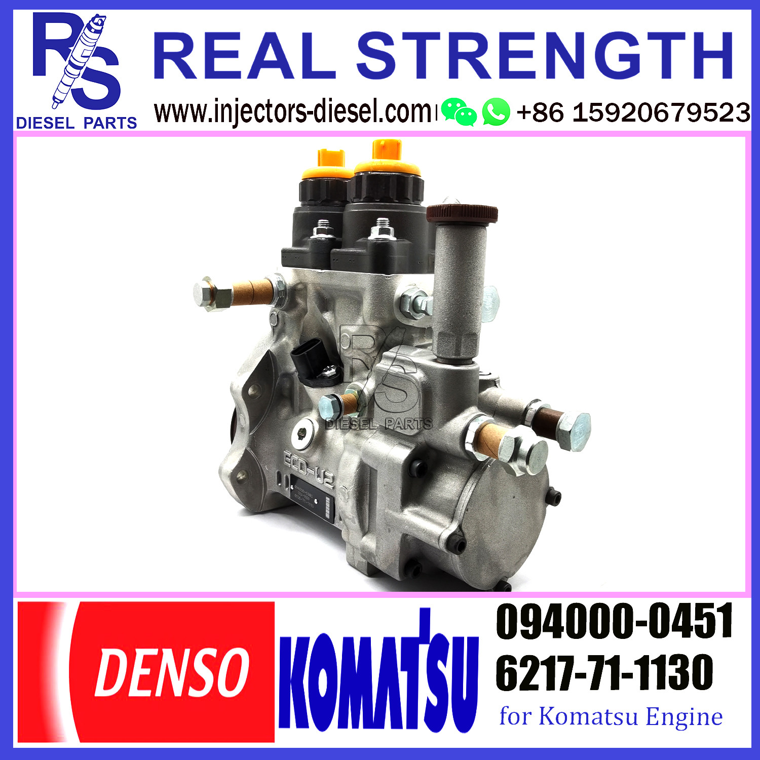 094000-0451 DENSO Diesel SA6D140E-3 Engine Fuel HP0 pump 094000-0451 For KOMATSU 6217-71-1130 WA600-6 D375A-5 PC1250-8