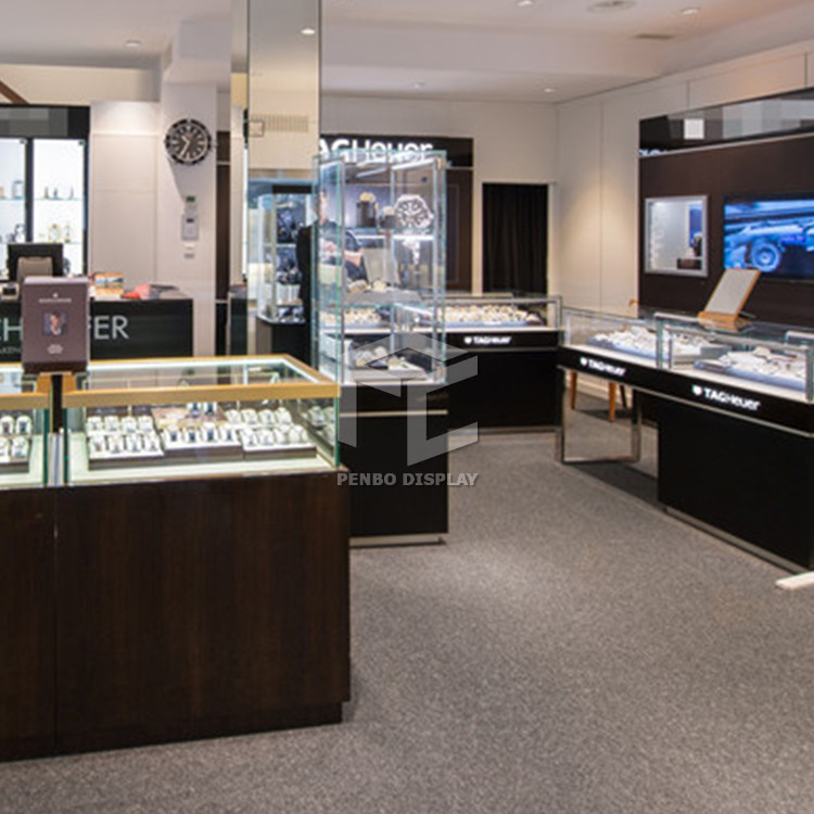 ODM Watch Shop Countertop Glass Display Case 10mm Tempered Glass