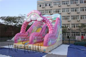 Quality kids lovely kitty cat inflatable slide for sale wholesale