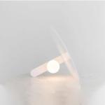 Acrylic round table light bedroom living room decorative light nordic simple