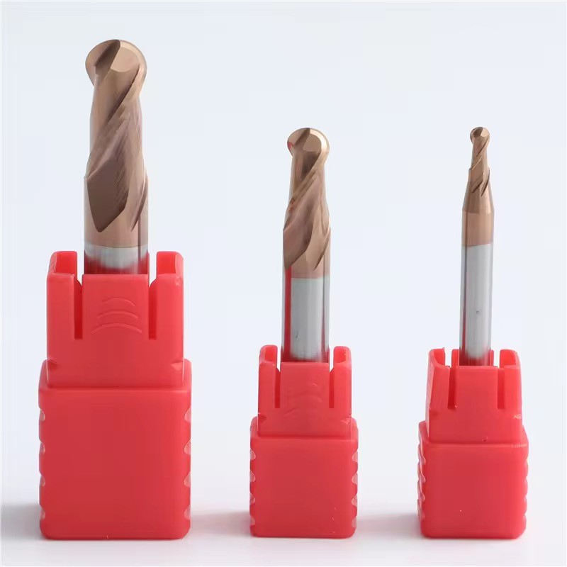 High Quality HRC55 Carbide Ball Nose End Mill 2 Flute Carbide Cutter End Mill Tools