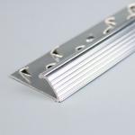 Silver Aluminum Metal Carpet Edging Trim 36.8x0.85mm