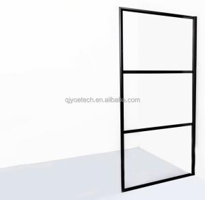 Quality Flat Tempered Glass French Shower Door for Bathroom Decoration in Apartments or Hotels wholesale