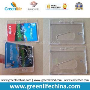 Quality Plastic PS Material Single Horizontal Hard ID Working Badge Holders wholesale