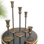 Golden Wear Resistant 0.5KG Nordic Style Candle Holder