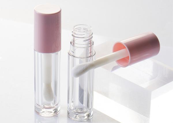 Transparent Frost Cosmetic Tube 4.5 ml Round Private Label Lip Gloss Tube With