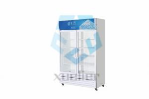 Quality Commercial double-door upright glass beverage display freezer wholesale