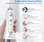 Household Battery Operated Water Picks , IPX7 cordless dental flosser