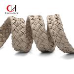 7cm Width Velvet Braided Belt 6 Color Ladies And Men'S Wax Cotton Rope