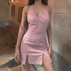 Quality Backless Halter Neck Strap Backless 76cm Sexy Women Dresses wholesale