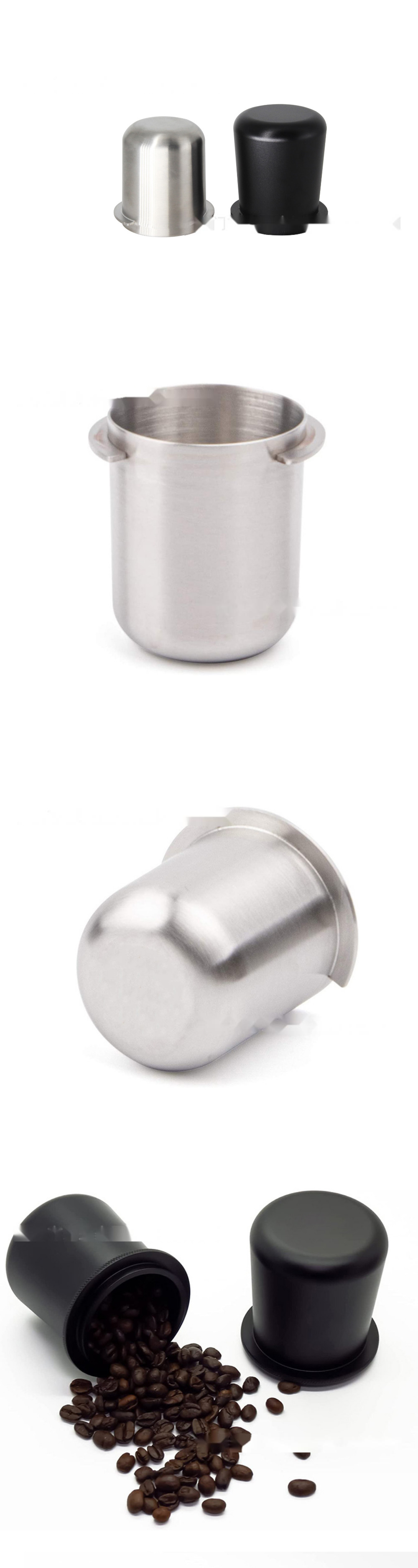 Coffee Dosing Ring 51/58mm Aluminum Alloy Sniffing Mug Powder Feeder Espresso Tools Cup