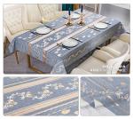 137cm*20m Waterproof Blue Golden Dining Wedding Nonwoven Waterproof Table Cloth