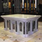 Marble Church Altar The Last Supper Relief Natural Stone Carving Catholic