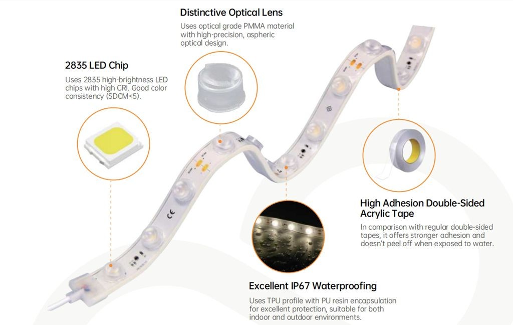 Silicone Flex LED Wall Washer For Architectural RGB And RGBW LED Lighting