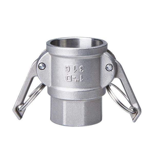 Stainless Steel 304 316 Camlock Quick Couplings Type D for Heavy-Duty Applicatio