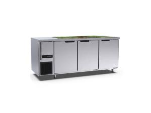 Quality 3 Door Commercial Upright Freezer 1800×700×800mm Stainless Steel For Bakery Hotel wholesale