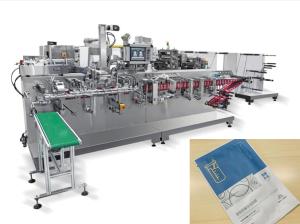 Quality Facial Mask Feeding Folding Sachet Filling Machine 70packs/Min wholesale