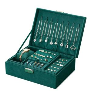 Quality Customizable Multi-Layer Jewelry Box for Necklace and Watch Storage 23*17*8.5cm wholesale