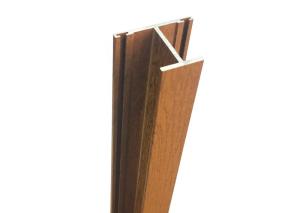 Quality Timber Extruded Tubular Aluminum Wood Grain Profile With ISO Certification wholesale