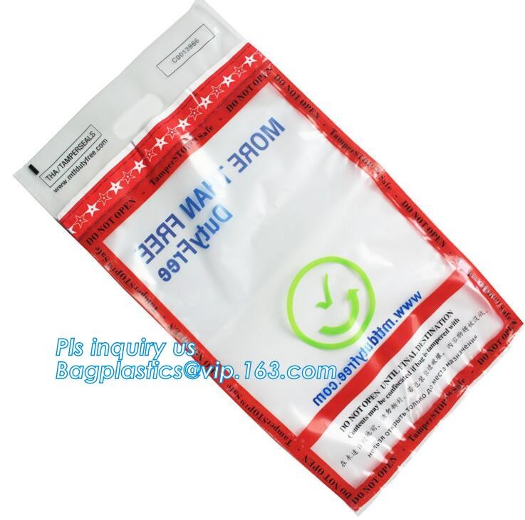 Opaque Tamper Evident Sealing Plastic Bank Money Steb Security Bag / Custom Self Adhesive Plastic Courier Bag, bagease