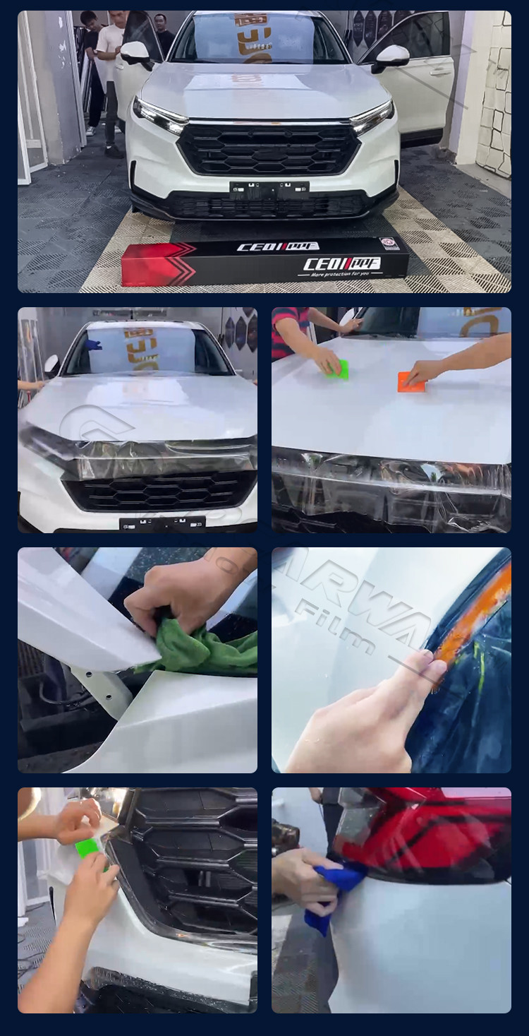 Anti Yellowing 7.5mil Self Healing PPF 8 Years Warranty Paint Protection Film For Car