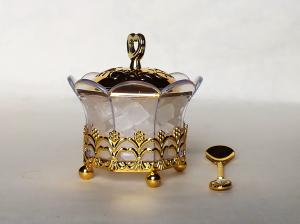 Quality T3-Arabia Exquisite Gold-plated Louhua Eight flowers Sugar bowl wholesale