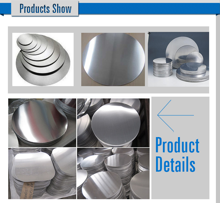 3003 3004 3005 3050 Series Circle Plate Decorative Aluminum Sheet Metal Panels For Cookware