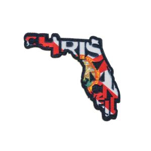 Quality Die Cut Iron On Sublimation Patches , Sew On Embroidered Patch OEM wholesale