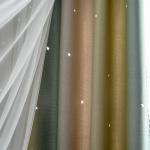 Living Room Printing Voile Sheer Eyelet Curtain Fabric 54*84inch