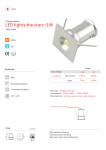 Warm white/ White/ Blue/ Green/ Yellow Color recessed Mini 1W LED Spotlight