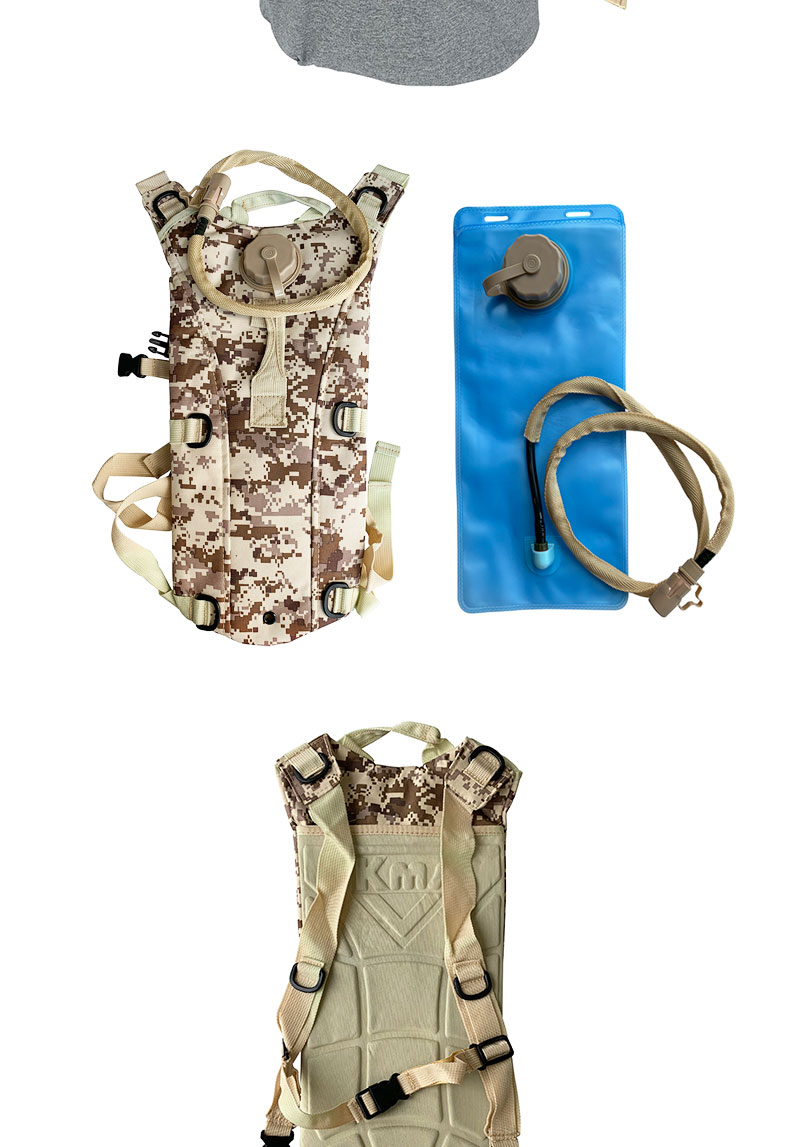 Waterproof Multi-Function Traveling Hiking Bag With Water Bottle And Resilient Fabric