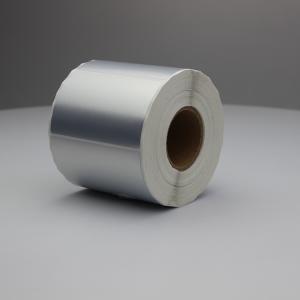 Quality Custom Printing PET Sticker Label Self Adhesive Waterproof Silver wholesale