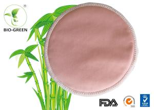 Quality Pink Washable Bamboo Breast Pads , Grey Round Bamboobies Disposable Nursing Pads wholesale