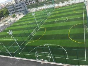 Quality PE Natural Looking Football Ground Artificial Grass 50mm wholesale