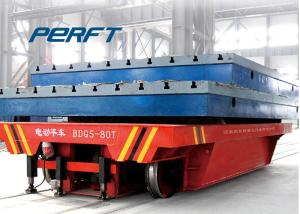 Quality Battery Powered Ladle Transfer Car , Industrial Flat Bed Rail Transfer Trolley wholesale