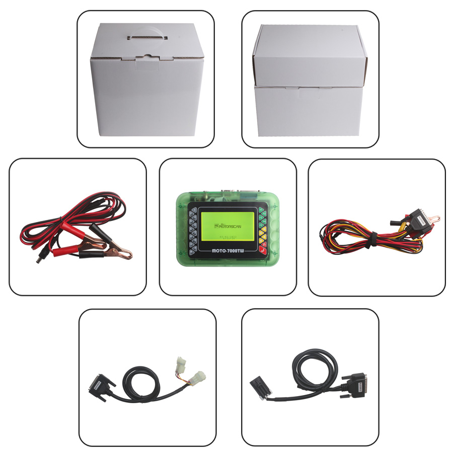 MOTO 7000TW Universal Motorcycle Scan Tool V8.1 Version Support Reset Key Systems
