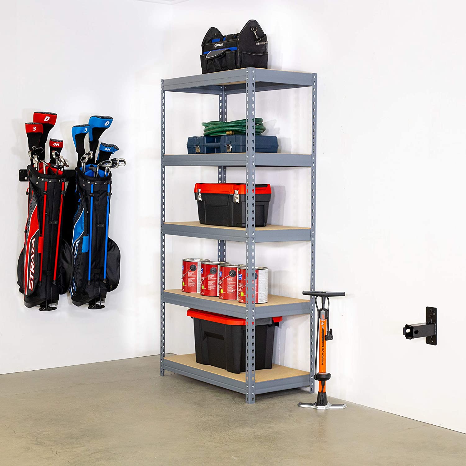 Standard Bike Rack Hanging Garage Organizer Trailer Heavy Duty Hitch Wall Mount Holder