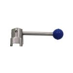 Stainless Steel Sanitary Butterfly Valves Plastic Gripper Handle